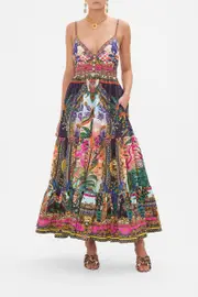 ORGANIC COTTON TIERED BODICE DRESS ALESSANDROS ATLANTIS