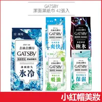 在飛比找蝦皮購物優惠-GATSBY 潔面濕紙巾 42張入 涼感濕紙巾 冰爽 急凍 