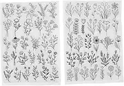 Homoyoyo Water Soluble Embroidery Stabilizer Sheets 2 Pack Non-Woven Washable for T-Shirts Shoes Aprons DIY Craft Projects