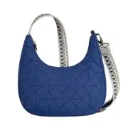 Travelon Anti-Theft Boho Slouchy Crossbody Lush Blue