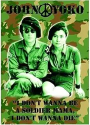John Lennon John & Yoko Postcard (UK Size: One Size) (Green)