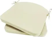 Ｂｅｓｇａ Bench Chair Cushion Garden Seat Pad with Strap Multipurpose Anti Slip Chair Pad Floor Pillow Sitting for Office Home Decor, White