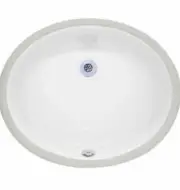 Ryvyr CUM177OV 18" Undermount Oval Sink WHITE NEW!