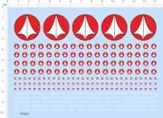 Universal 1/60 1/100 1/72 1/144 VF-1 U.N.SPACY Macross Marking Water Slide Decal