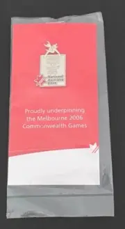 2006 Melbourne Commonwealth Games National Australia Bank Pin Badge