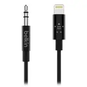 Belkin 1M 3.5mm Audio Cable with Lightning Connector - Black