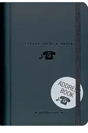 Little Black Address Book - Peter Pauper Press Unique Office Supply NEW