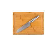 Baccarat iD3 Santoku Knife & Bamboo Chopping Board Set 25.5X35cm