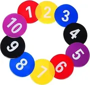 SUPVOX 10pcs Non Slip Spot Markers for Soccer Basketball Training Multicolor Floor Dots for Classroom Gym Use Lightweight Portable Agility Targets