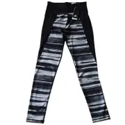 Adidas HR L OX Stripe Women Climalite High-Rise Taille Haute Black Techfit SZ S
