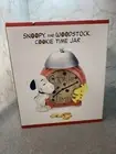 Vintage Peanuts Cookie Jar Snoopy Woodstock Cookie Time Alarm Clock Ceramic RARE