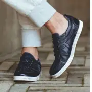 BED STU Men’s Muller Leather Sneaker, Pre-Scuffed, Designer, Navy, Size 12, NWT