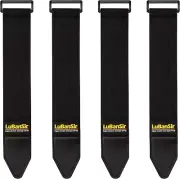 Lubansir Cinch Straps, 2" X 24" (4 Pack) Elastic Hook and Loop Storage Strap for