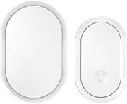 domoi 300M Wireless Doorbell Home Waterproof Battery Powered Smart Home Door Bell Chime Kit White