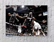 [Avando] Standard NBA Lebron James Dwyane Wade 20''x16'' Unframed Poster Print (A)