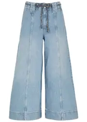 Free People Sheer Luck Wide-leg Jeans - Denim - 26 (W26 / UK8 / S) 26 (W26 / UK8 / S)