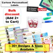 Personalised Name Label School sticker Kids boy girl birthday gifts