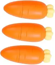 OHPHCALL 3Pcs Portable Carrot Shaped Highlighters Effortless Writing Marker Pens for School Homework and Work Special Color for Fun Design for Adults Random Color