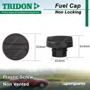 Tridon Non Locking Fuel Cap Plastic Screw for Subaru Tribeca MY08 3.6L (for: Subaru)