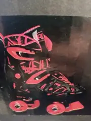 BN Roller Derby Trac Star Youth Kids Adjustable 4 Sizes Roller Skates Sizes 3-6