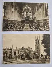 2 Unused Antique Postcard Oxford Magdalen & Chapel College Postcards S20