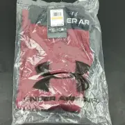 Mens Under Armour Coldgear Elite Leggings Compression New Size Small Red Maroon
