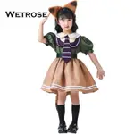 【WETROSE】萬聖節小狐狸兒童COSPLAY服裝COS服裝可愛女童連衣裙舞蹈服套裝