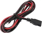 Create idea 1pc 3 Pin 2 Wire Fused Power Cord Plug Radio Fused Power Cable Replacement CB Power Plug Fused Power Cord 16AWG for CB Radio(1.5M)