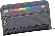 Garende A4 Accordion File Holder with Zipper for Document Storage and Organization, Multicolor
