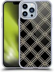 Head Case Designs Officially Licensed Haroulita Art Deco Gold Accent Gel Case [Military Grade Protection] Compatible with Apple iPhone 13 Pro Max