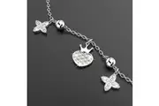 Solid 925 Sterling Silver Adjustable Charmed Bracelet