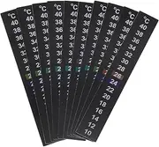 FOMIYES 10pcs Fish Tank Temperature Sticker Stickers Brewing Strip Adhesive Fish Tank Thermometer Sticker Aquarium Thermometer Stick on Aquarium Accessories Digital Paper Number Decorate