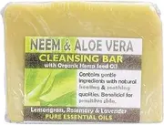 Neem and Aloe Vera Soap Cleansing Bar, 140 Grams