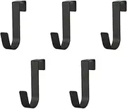Shower Door Hooks, 5 Packs Shower Towel Hooks, Over The Door Hooks for Frameless Glass Shower Door, No Punching, Sticking Free Sturdy Metal Door Hangers for Hanging, Towels, Clothes, Bathroom
