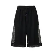 [Dries Van Noten] Open Mesh Black Shorts