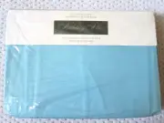 VTG NOS Nobility Plus Luxury Percale TWIN DEEP FITTED Bed Sheet, Teal USA