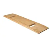 Mabis Wooden Transfer Slide Board, Wheelchair With Two Cut Out Handles, Pine