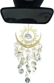 Crystal Sun Catchers for Window,Sun and Moon Decorative Sun Catcher | Creative Dangling Sun Catcher, Multifunctional Decoration for Balconies, Gardens