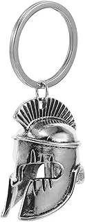 [Generic] Ancient Roman Helmet Keychain Helmet Pendant Key Ring Retro Style Backpack Charm Decor Sturdy Construction Lightweight Fashionable Keepsake for Daily Use