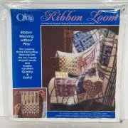 Offray Ribbon Weaving Loom Kit w/Instructions & Fusible Web Quick Easy Pinless