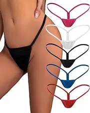 [Justgoo] Womens Sexy G-String Lace Thongs Panties Underwear Low Rise T-Back Underpants