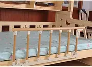 Foldable Bed Guard Anti-Fall Bed Guardrail for Elderly Adults Assist Handle Handicap Bed Railing Hospital Metal Grip Bumper Bar (Color : 8cm, Size : 106cm×40cm)