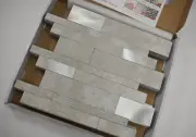 Vaovi Backsplash Tile Peel & Stick Kitchen Stone Subway 10 Pack Cement Gray