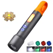 BIKIGHT 1000M Powerful Long Range Zoomable Flashlight 1200mAh Battery Tpye-C RechargeableCamping Light