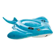 Intex Stingray Kids/Childrens Inflatable Ride-On Pool Toy w/ Handles Blue/White