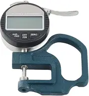 LCD Digital Display Paper Leather Cloth Thickness Gauge, Premium Material, 0.01mm Measuring Range, for Leather, Paper, Cloth, Film, with ABS, Aluminum Material