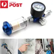 1/4 Spray Paint Gun Air Pressure Regulator In Line Filter Moisture Water Trap