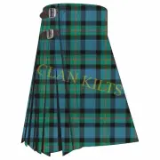Gunn Ancient 8-yard Scottish Handmade Traditional Tartan Kilt For Men