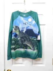 Wonder Nation Boys Long Sleeve Top (Glow in the Dark)-Dino-XL(14-16)-NWT