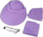 [SAFIGLE] Sun Hat Bucket Hat Hats Beach Hat Sun Visor Caps Sun Protection Hat Sun Cap Women Outdoor Hat Protective Hat Violet
